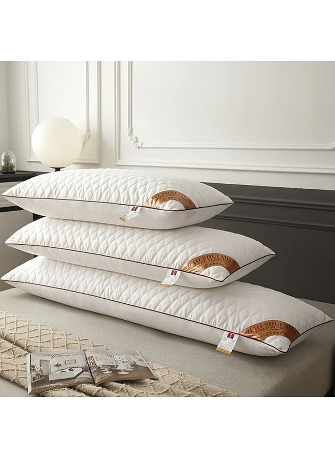 Premium Body Pillow 18 9x47 24 Inch White Soft Quilted Support Pillow For All Sleepers Machine Washable - Image 4